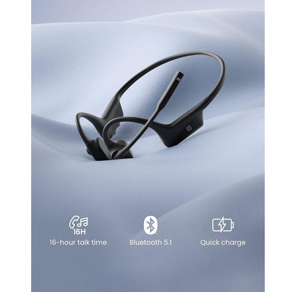 Aftershokz OpenComm UC Bone Conduction Bluetooth Headset (ASC100BK) - Black