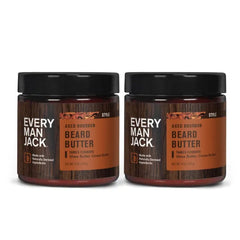 Every Man Jack Beard Butter - Hydrates and Styles Dry, Unruly Beards While Relieving Itch - Naturally Derived with Shea Butter and Coconut Oil - 4-ounce