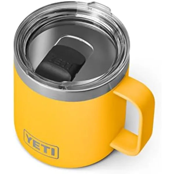 YETI Rambler 14 oz Mug, Vacuum Insulated, Stainless Steel with MagSlider Lid, Stainless | Vacuum Insulated, MagSlider Lid, Stainless