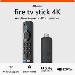 Amazon Fire Tv Stick 4k (2nd Gen) With Alexa Voice Remote (3rd Gen) Black