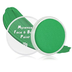 Mysense Clown Face Body Paint Makeup,Water Activated Painting for Adults Skeleton Skull Day of the Dead Cosplay SFX Costumes for Festivals Halloween