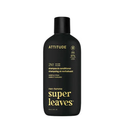 ATTITUDE Men’s 2-in-1 Shampoo & Conditioner – Volumizing, Scalp Care, Strengthening & Nourishing Hair Formulas with Natural Ingredients - 14 fl oz