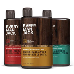 Every Man Jack Hydrating Mens Body Wash for All Skin Types-Cleanse, Nourish, and Hydrate Skin with Naturally Derived Ingredients-Paraben Free, Phthalate Free, Dye Free