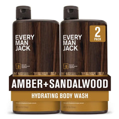 Every Man Jack Hydrating Mens Body Wash for All Skin Types-Cleanse, Nourish, and Hydrate Skin with Naturally Derived Ingredients-Paraben Free, Phthalate Free, Dye Free