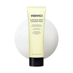 VIDIVICI Clear Mild Amino Cleansing Foam Gentle Hydrating Amino Acid Face Wash K Beauty Daily Cleanser for Clean, Soft & Balanced Skin.
