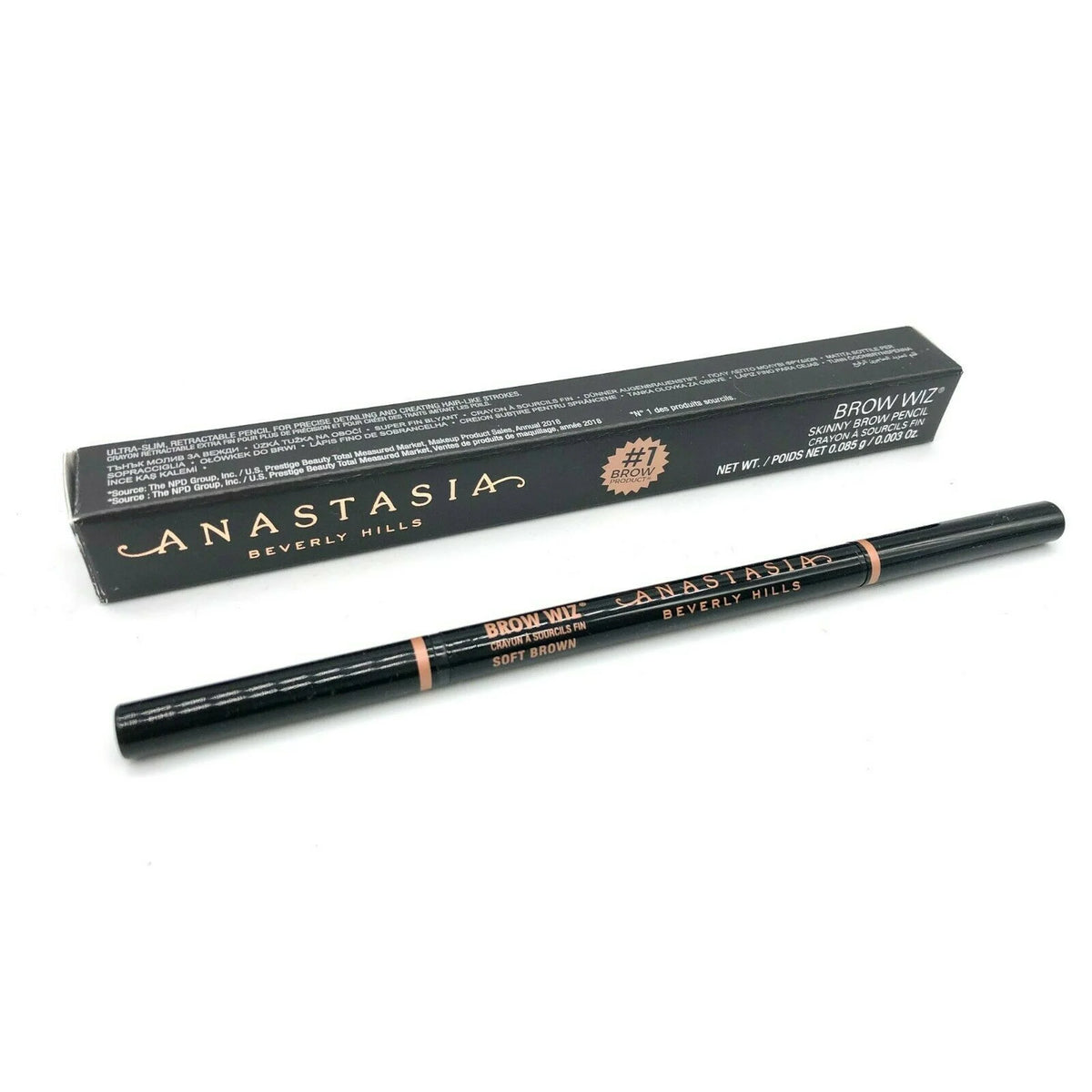 Anastasia Beverly Hills BROW WIZ - SOFT BROWN 0.085g - FULL SIZE - AUTHENTIC NIB