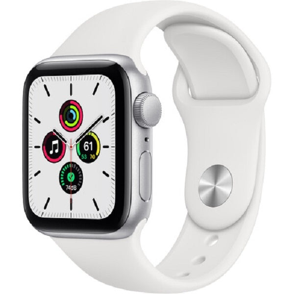 Apple SE 40MM (MYDM2LL/A) Smart Watch Silver Aluminum / White