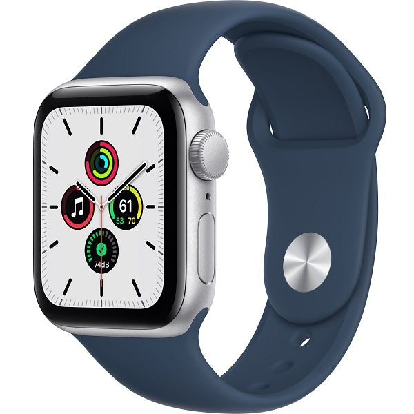 Apple SE 40MM (MKNY3LL/A) Smart Watch Silver Aluminum / Abyss Blue