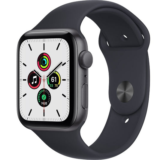 Apple Watch SE 44mm (MKQ63LL/A) Aluminum Case with Sport Band - Space Gray