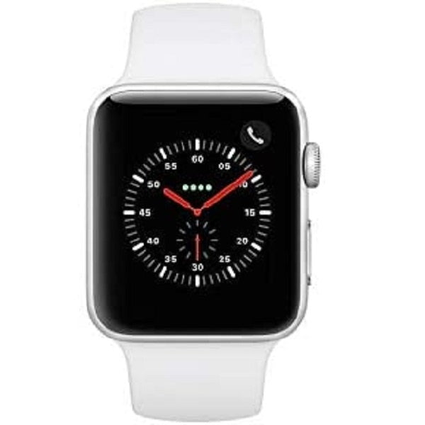Apple Series 3 42MM (Cellular) (MTGR2LL/A) Smart Watch - Silver Aluminum / White