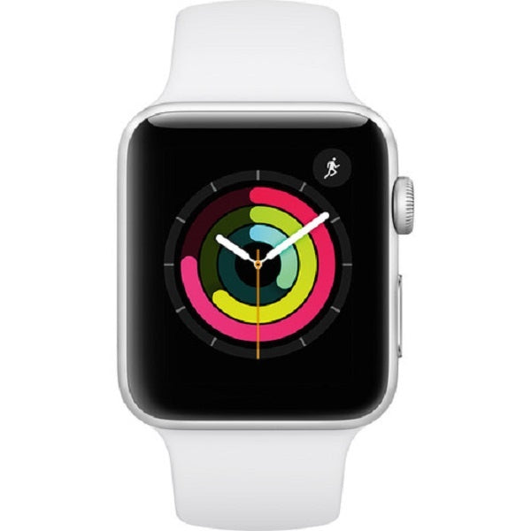 Apple Series 3 42MM (MTF22LL/A) Smart Watch Silver Aluminium / White