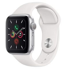 Apple Series 5 40MM Smart Watch (MWV62LL/A) Silver Aluminum / White