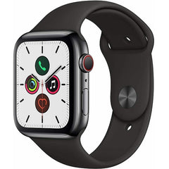 Apple Series 5 44MM GPS Smart Watch (MWWK2B/A) - Space Gray Stainless Steel / Black