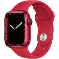 Apple Series 7 41MM (MKN23LL/A) Smart Watch - Red Aluminum / Red