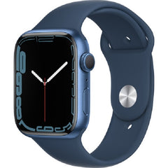 Apple Series 7 45MM (MKN83LL/A) Smart Watch Blue Aluminum / Abyss Blue