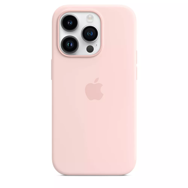 Apple iPhone 14 Pro Silicone Case With Magsafe (MPTH3ZM/A) - Chalk Pink