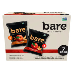 Bare Baked Crunchy, Fruit Variety & Crunchy Apple Chips Pack, 0.53 Ounce (Pack of 7)