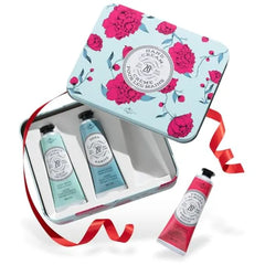 La Chatelaine French Hand Cream Trio Gift Set – Travel Size Tin with 20% Organic Shea Butter – Nourishing Hand Care for Women & Men