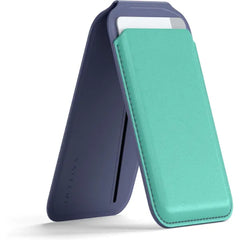 Satechi Magnetic Magsafe Wallet, Double Flap Stand Card Holder, 4 Slots with Front NFC Pass-Through, Adjustable Phone Attachment for iPhone 17/16/15/14/13/12, Travel Accessory