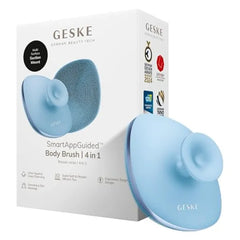 GESKE Body Brush 4 in 1 Design with Metal Ring Cleansing Brush for the Entire Body Professional Deep Cleaning Soft Silicone Bristles Ergonomic Two Finger Design