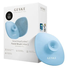 GESKE SmartAppGuided Facial Brush 4 in 1 Professional Facial Cleansing Brush with Handle Skin Cleansing Soft Silicone Facial Brush Routine Skincare Gentle Cleansing Facial Cleanser