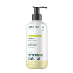 ATTITUDE Moisturizing Hand Soap for Sensitive Skin Enriched with Oat, EWG Verified, Plant and Mineral-Based Ingredients, Vegan & Cruelty-free, 16 Fl Oz