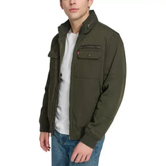Men's Twill Stand-Collar Jacket