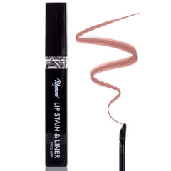 Mynena Peel Off Lip Stain & Liner with Hyaluronic Acid & Vitamin E | Tear Lipstick for Long Lasting Natural Matte Color Tattoo | Stay-On Tint for All-Day Wear