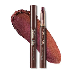 Erinde Glitter Eyeshadow Sticks, Cream Shimmer Eye Shadow Stick, Long-Lasting, Waterproof, Crease-Proof Multichrome Eye Brightener Highlighter Stick Makeup, Vegan & Cruelty-Free