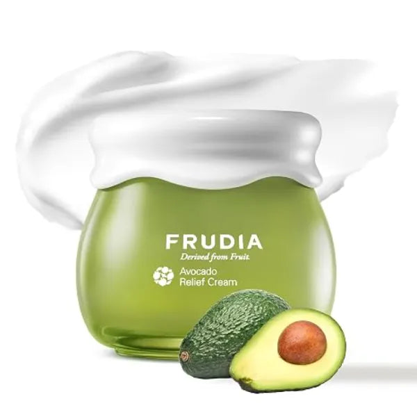 FRUDIA Relief Face Cream Soothing and Calming Korean Face Moisturizer Panthenol & Madecassoside for Dry, Sensitive Skin