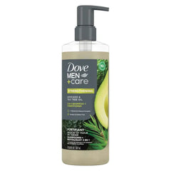 Dove Men+Care 2-in-1 Shampoo + Conditioner for Strengthening Hair, with Vitamin E & Mineral Complex - 17.5 oz