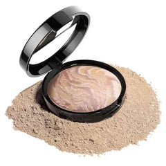 FeiCuiYun Baked Balance Illuminating Foundation, Oil Control Matte Perfection Face Powder Fair Buildable Sheer to Light Coverage Flawless Satin Finish