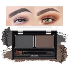 FeiCuiYun Eyebrow Tattoo Peel Off Tint Gel for Women, Dark Brown Peel Off Eyebrow Tint with 150°Small Curved Tray, Last Up to 5 Days, Waterproof, Fuller & Defined Looking Brows