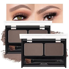FeiCuiYun Eyebrow Tattoo Peel Off Tint Gel for Women, Dark Brown Peel Off Eyebrow Tint with 150°Small Curved Tray, Last Up to 5 Days, Waterproof, Fuller & Defined Looking Brows