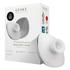 GESKE Body Brush 4 in 1 Design with Metal Ring Cleansing Brush for the Entire Body Professional Deep Cleaning Soft Silicone Bristles Ergonomic Two Finger Design