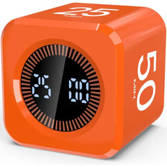 COWVTUJ Pomodoro Timer Cube – Visual Flip Productivity Timer with Presets, Silent & Sound Mode for Study, Work, Kids & ADHD Support