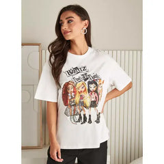 MAX FASHION Bratz Print T-Shirt White