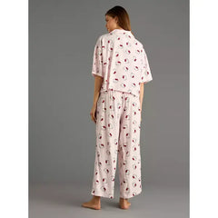 MAX FASHION All-Over Hello Kitty Print Pyjama Set-Pink