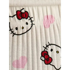 MAX FASHION Hello Kitty Print Pyjama Set-White