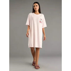MAX FASHION Hello Kitty Print Sleepshirt-Pink