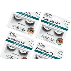 Ardell Lash Extension FX L Curl Lashes – Lift & Define Eyelashes, Natural Lashes for Hooded Eyes, Reusable Eye Lash, 4 Pack