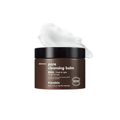 Hanskin Pore Cleansing Balm Korean Melting Balm Cleanser, Gentle Makeup Remover for Oily & Combination Skin Solid to Oil Cleanser with BHA & Nourishing Oils K Beauty