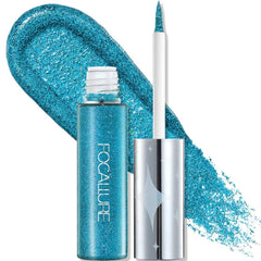 FOCALLURE Unearthing Mars Glitter Eyeliner, Waterproof Liquid Eyeliner Pencil, Smudge Resistant, Sparkling Finish, Quick Drying