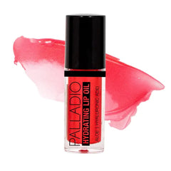 Palladio Hydrating Lip Oil Infused with Hyaluronic Acid, Non-Sticky Formula, Subtle shine with tinted sheer color, liquid lipstick, prevents chapped lips, Vegan & Cruelty-Free