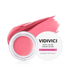 VIDIVICI Petal Glow Cream Blush, Multi Shade Cream Blusher for Natural Radiant Cheeks Long Lasting Hydrating Color