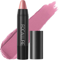 FOCALLURE Ultra Chic Metallic Lipstick,Rich Vitamin E Lip Crayon, Lightweight Shinning Color without Drying or Fading, Long Lasting Lips Makeup
