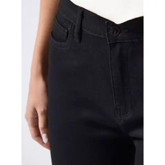 MAX FASHION Plain Skinny Fit Jeans-Black