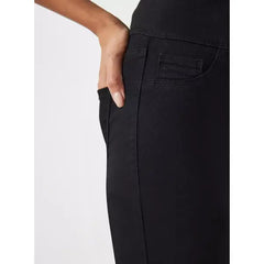 MAX FASHION High-Waist Ankle Length Skinny Fit Jeggings-Black