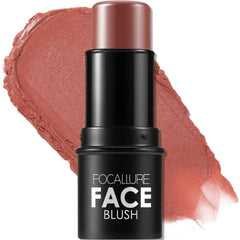 FOCALLURE Cream Blush Makeup,Buildable Blush Stick for Cheeks,Matte and Dewy Finish,Long Wearing,Easy Application,Lightweight Multi Stick