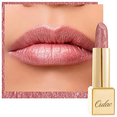 Oulac Lipstick for Women with Metallic 3D Shine Lightweight Hydrating Formula, High Impact Lip Color, Vegan Beauty, Full Coverage Lip Makeup